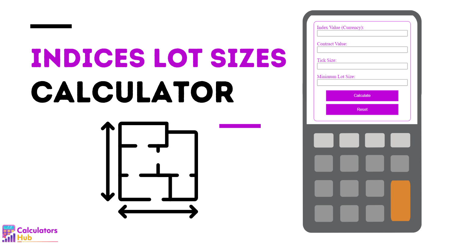 Indices Lot Sizes Calculator