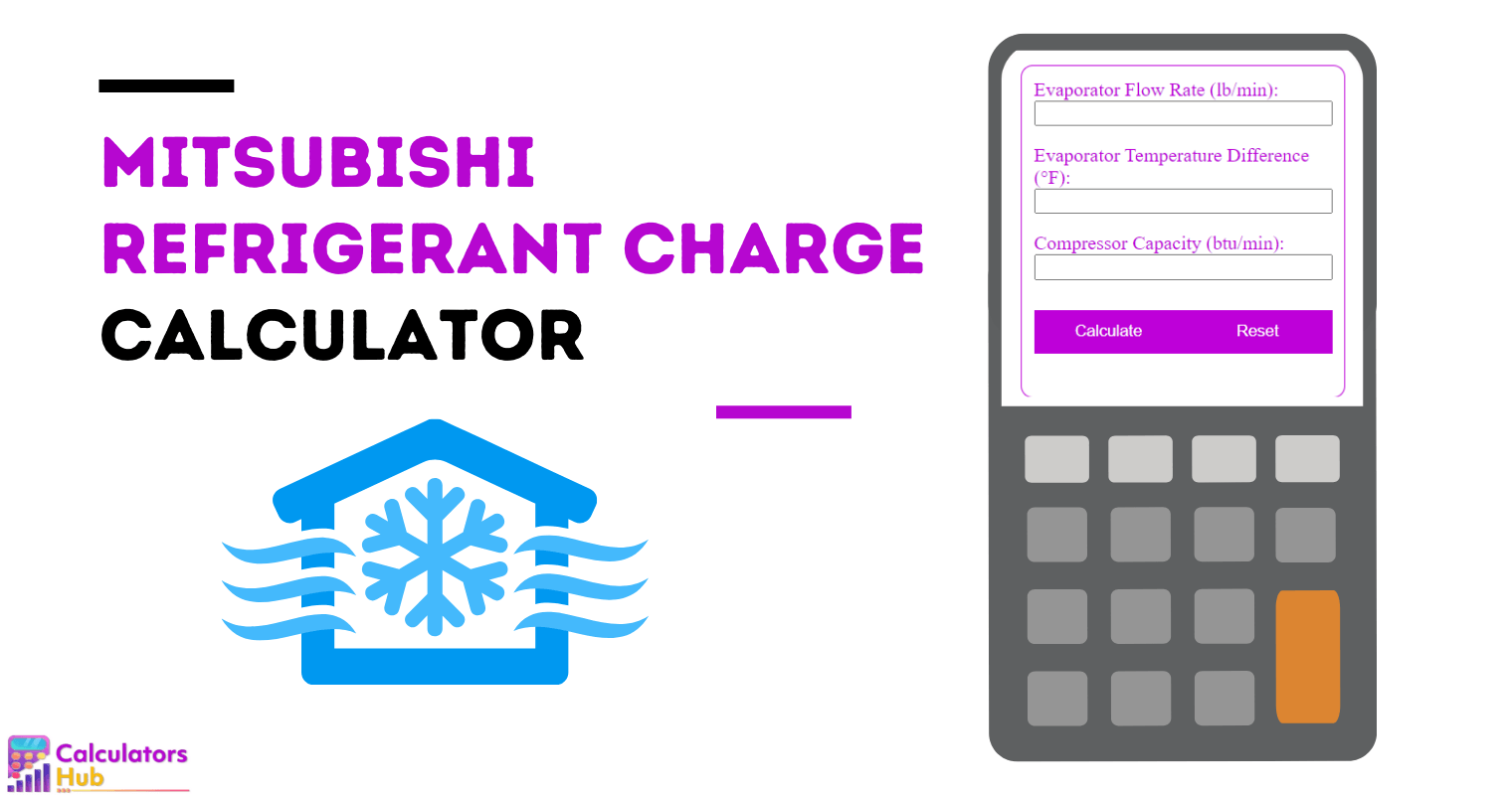 Mitsubishi Refrigerant Charge Calculator