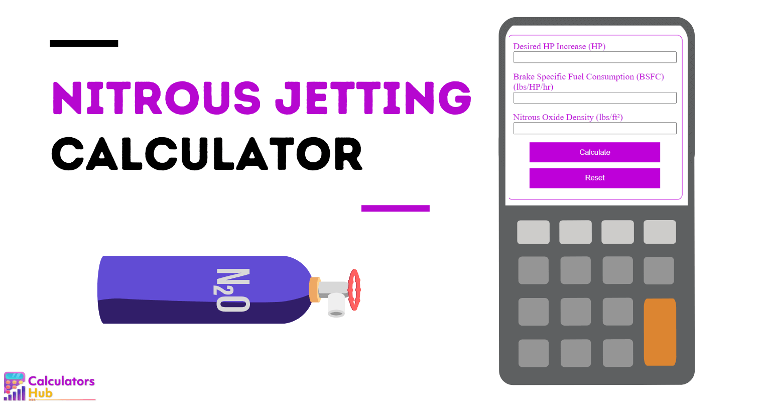 Nitrous Jetting Calculator Online