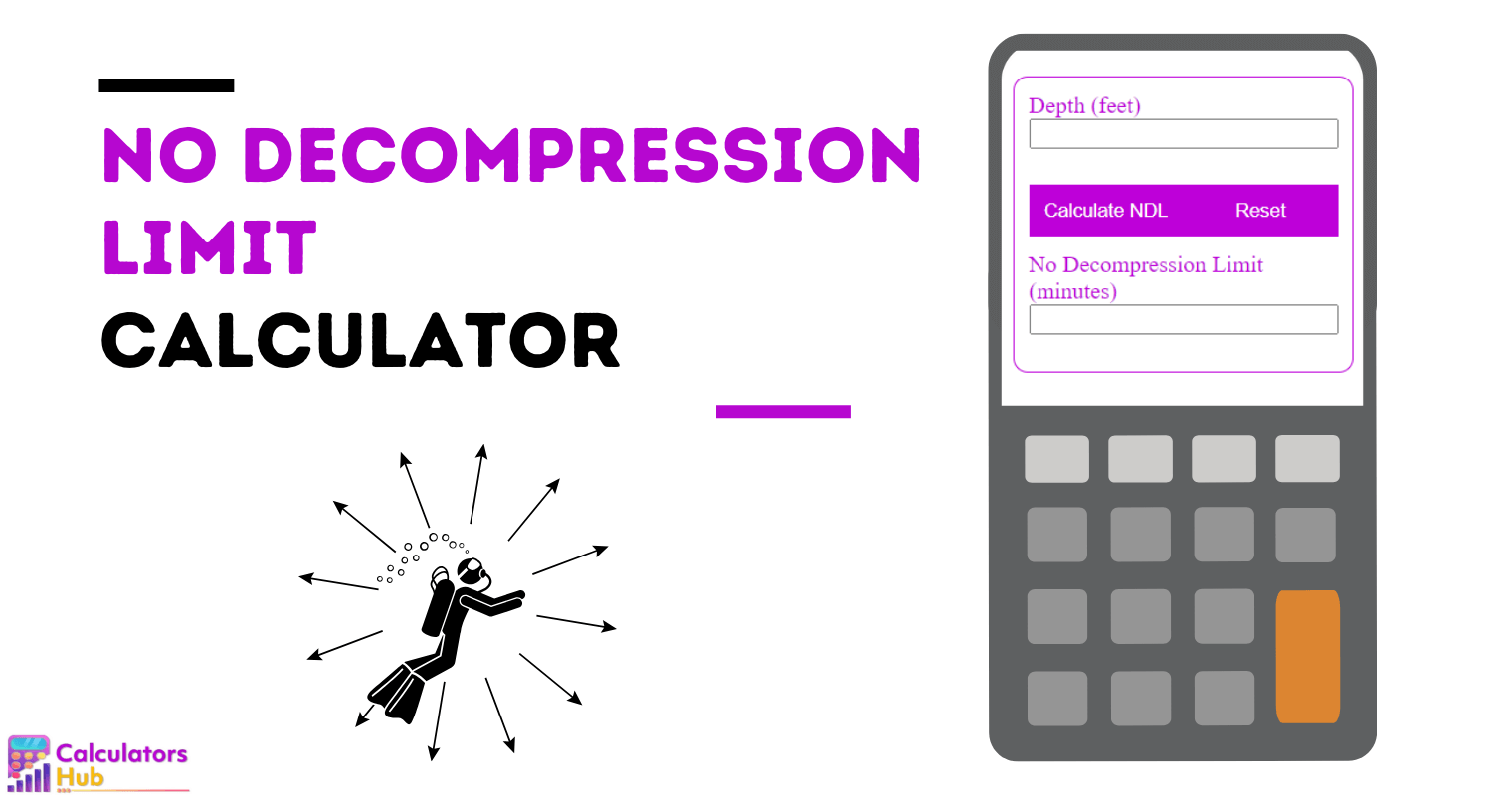 No Decompression Limit Calculator
