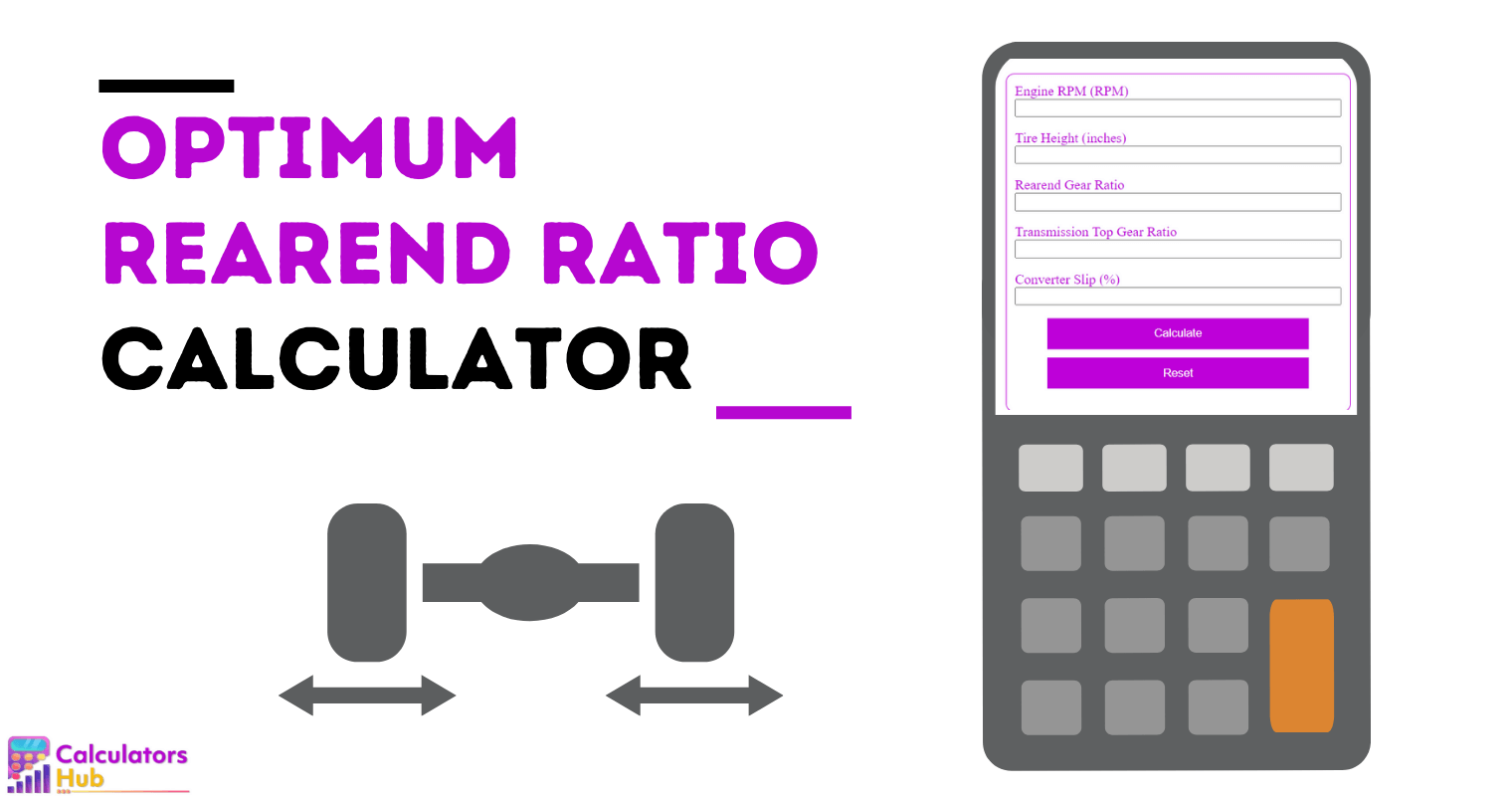 Optimum Rearend Ratio Calculator