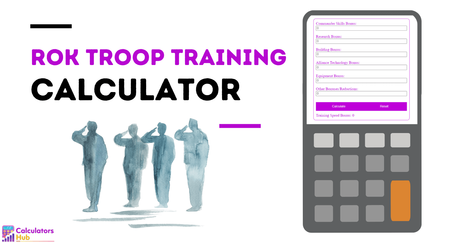 ROK Troop Training Calculator