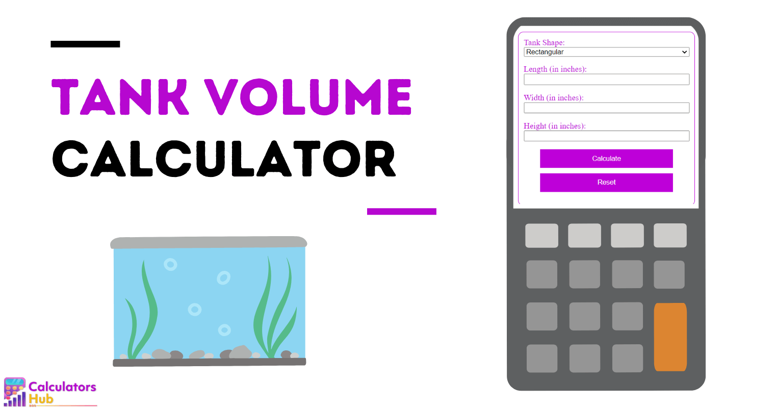 Calculadora de volume do tanque