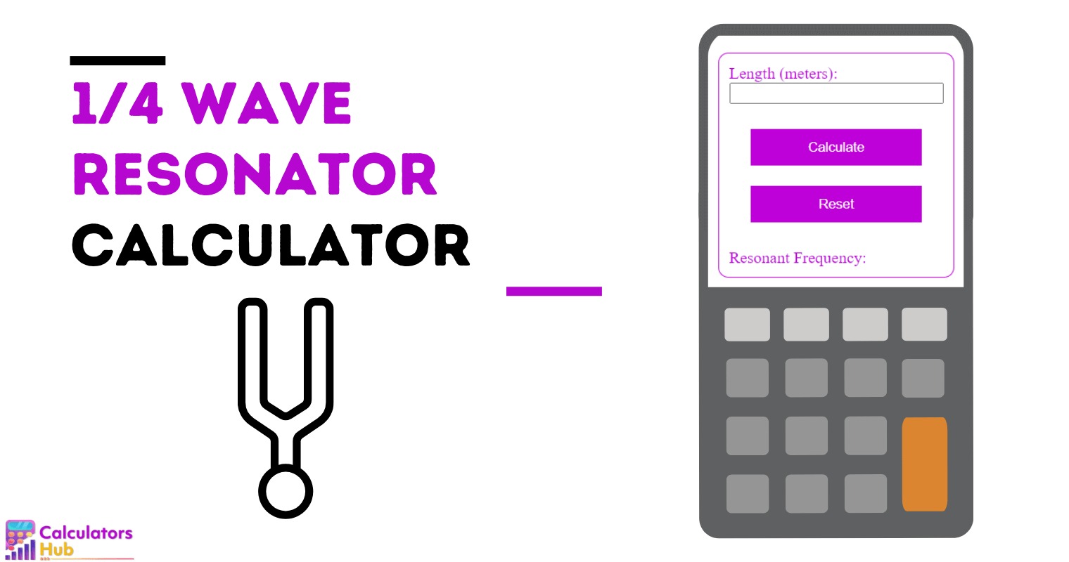 1/4 Wave Resonator Calculator Online