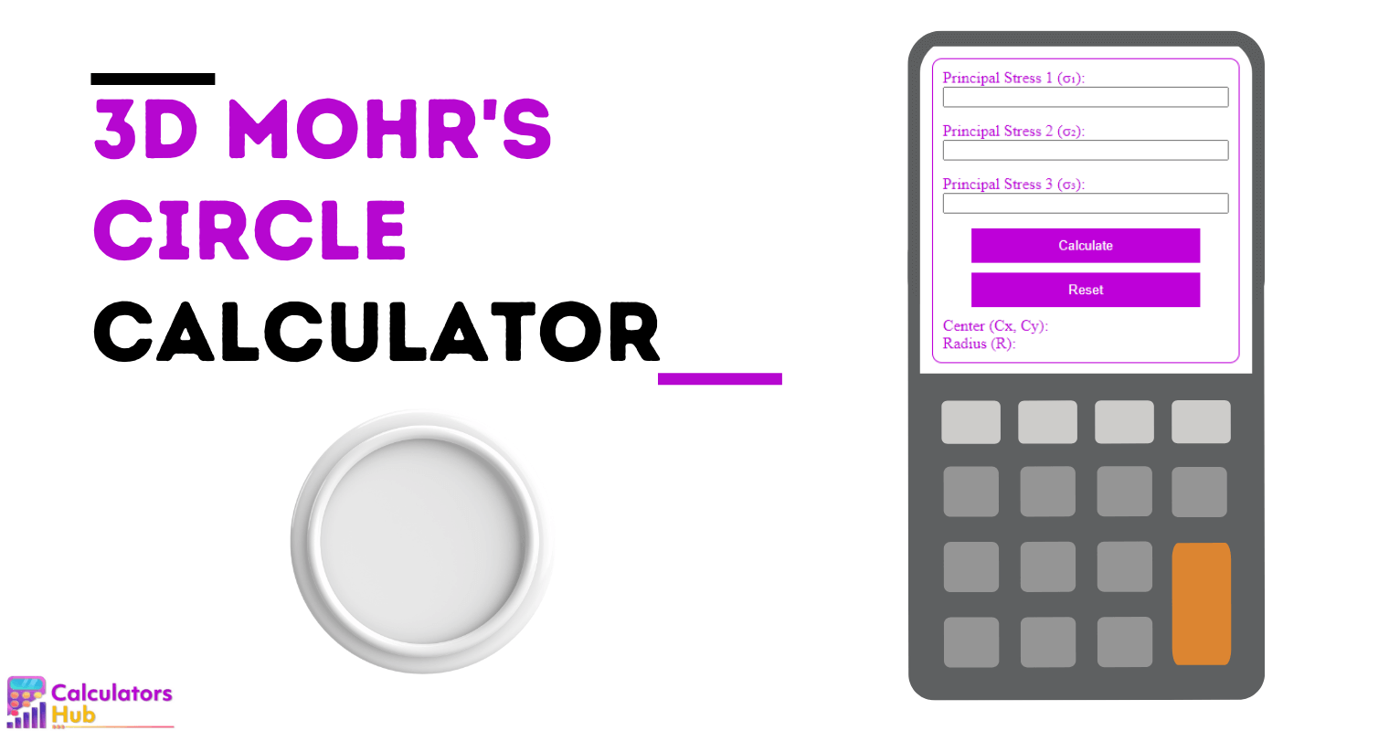 3d Mohr's Circle Calculator