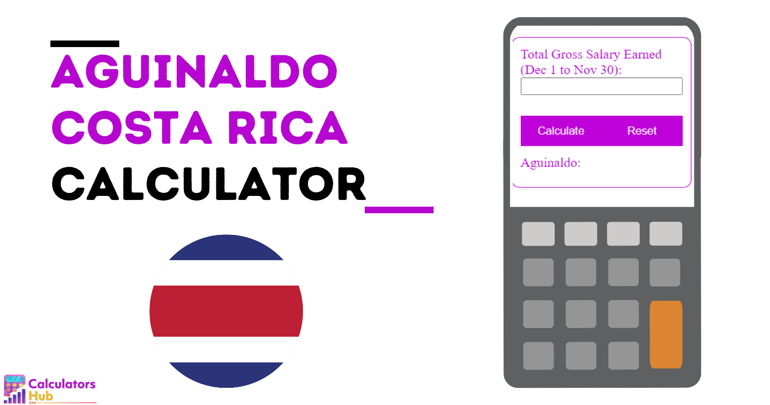 Aguinaldo Costa Rica Calculator Online