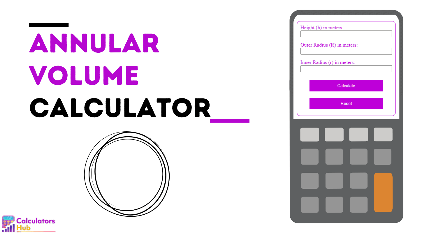 Annular Volume Calculator