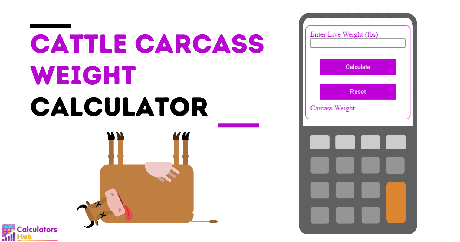 Cattle Carcass Weight Calculator