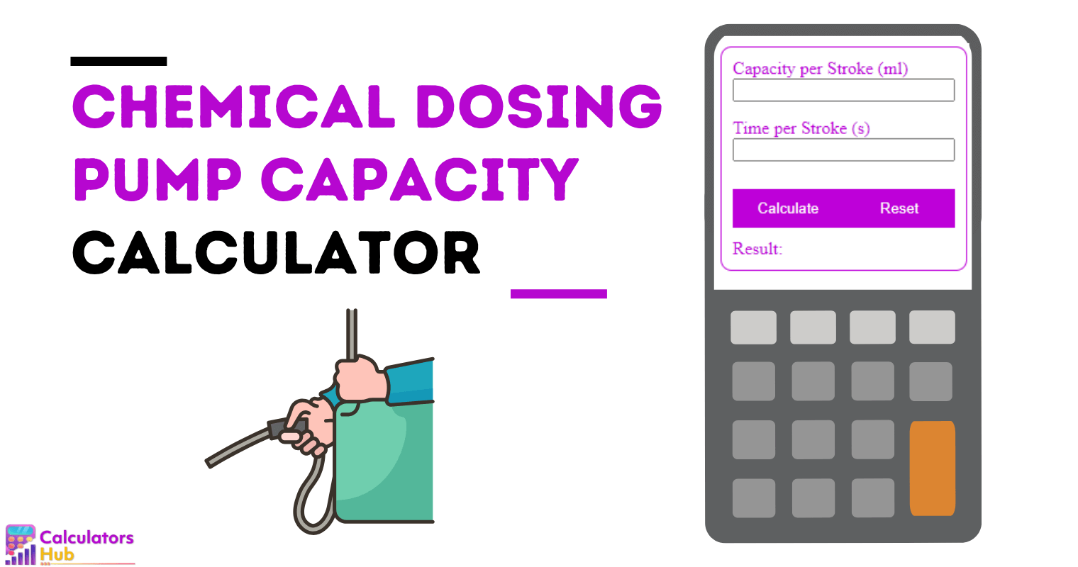 Chemical Dosing Pump Capacity Calculator