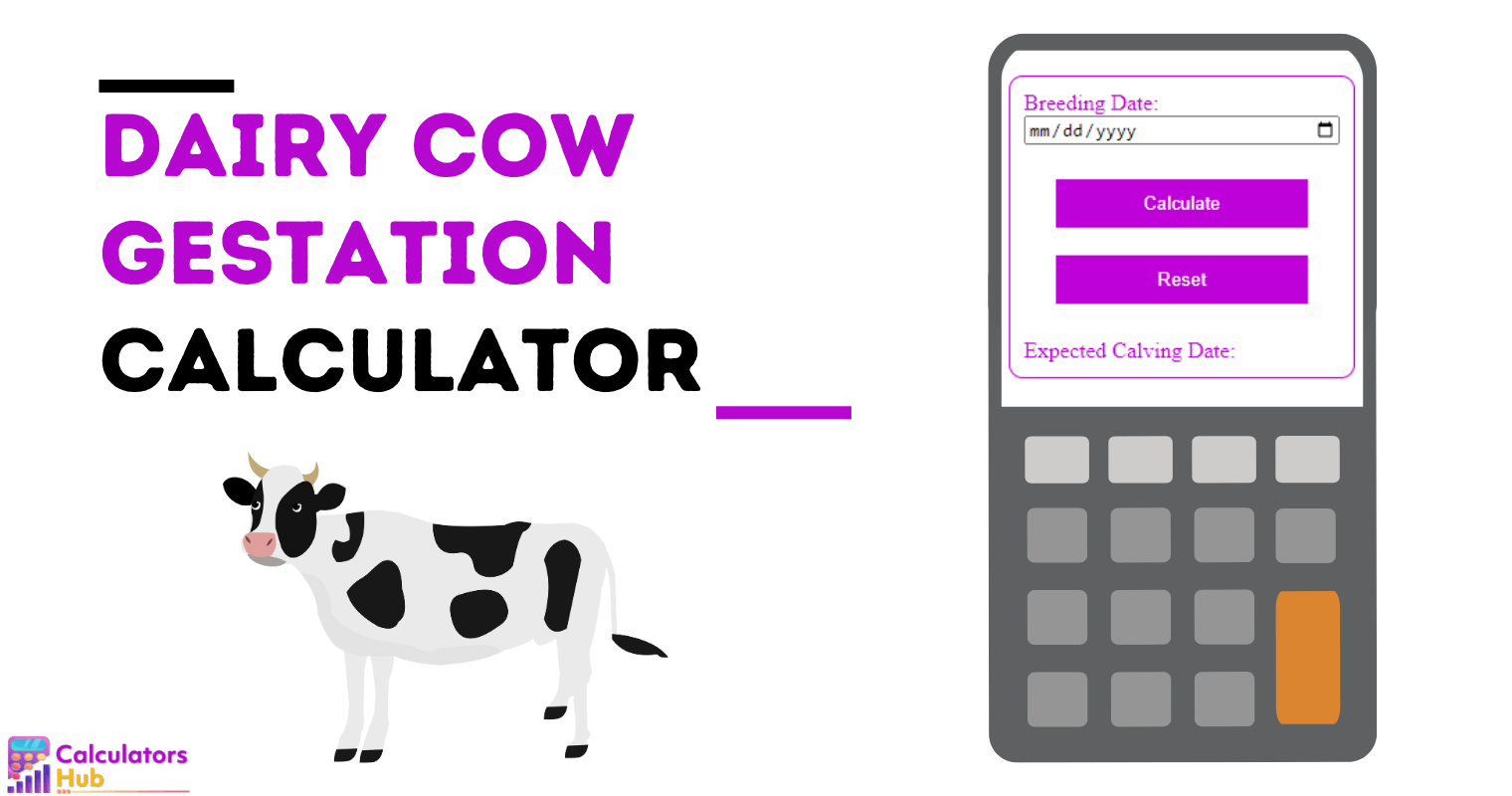 Dairy Cow Gestation Calculator