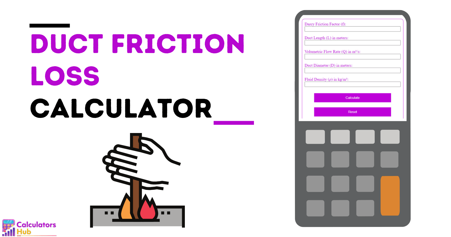 Duct Friction Loss Calculator