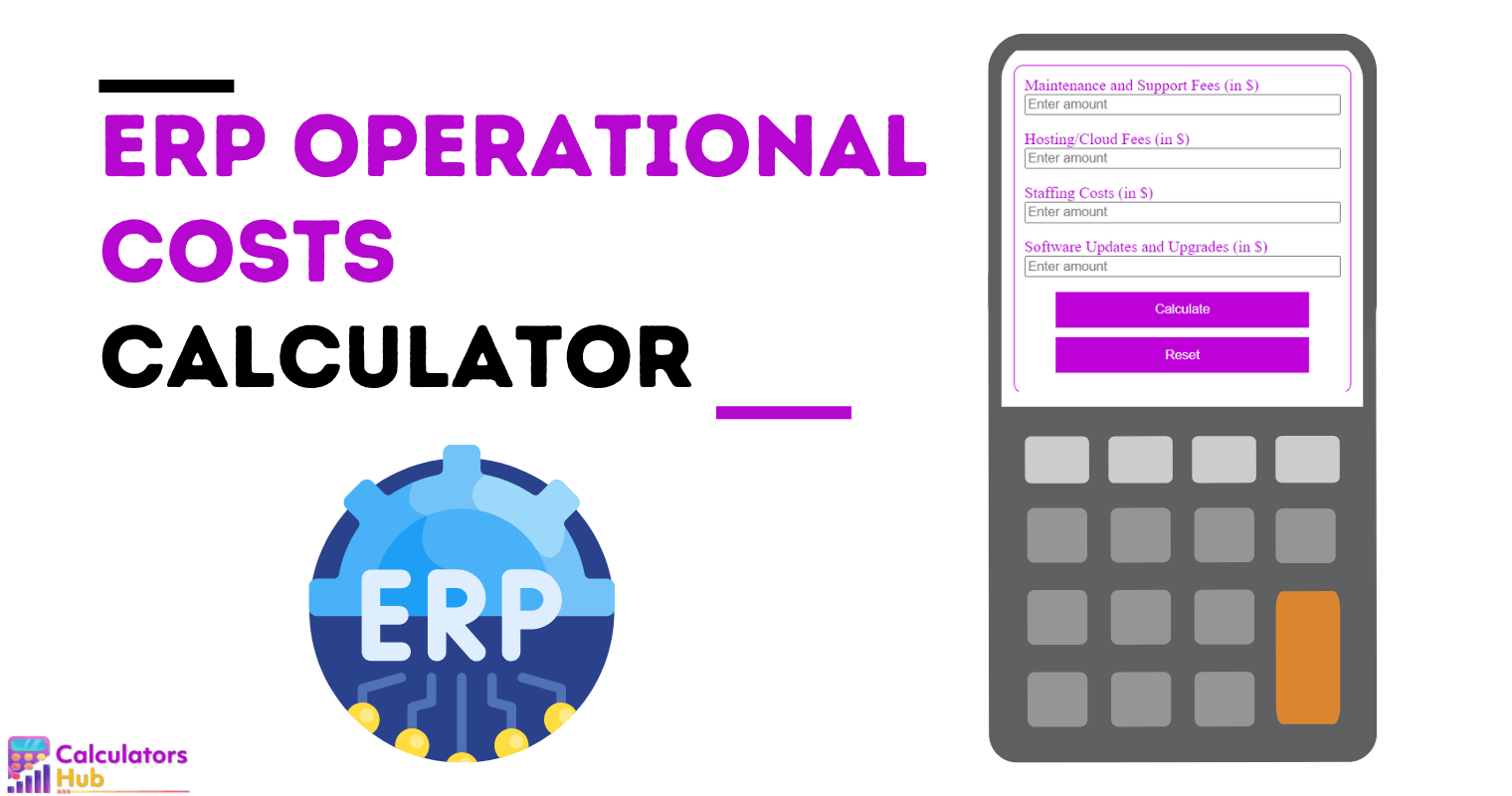 Calculateur des coûts opérationnels ERP