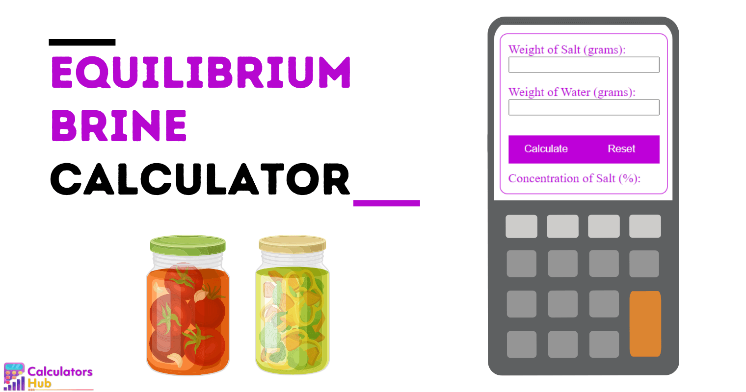 Equilibrium Brine Calculator