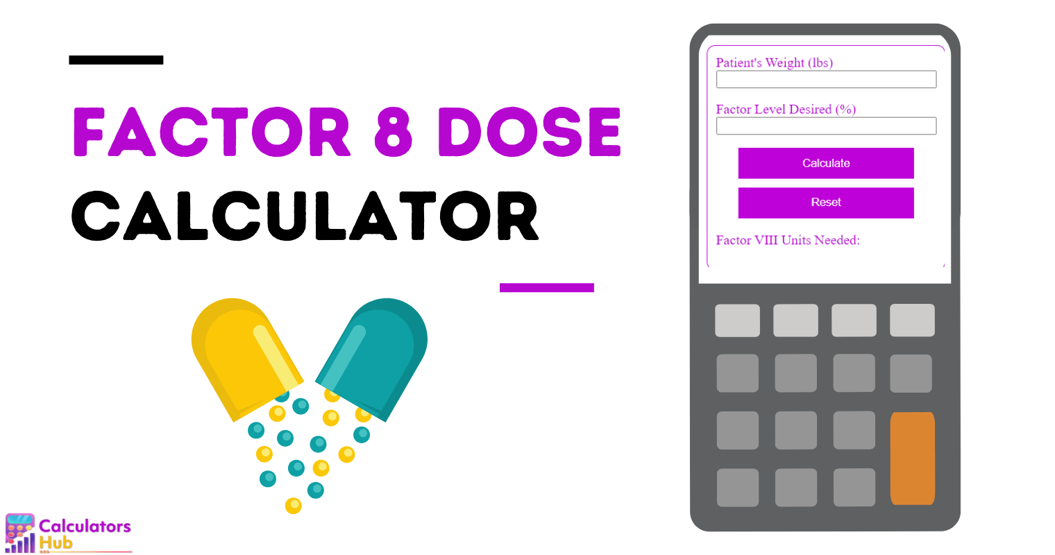 Factor 8 Dose Calculator