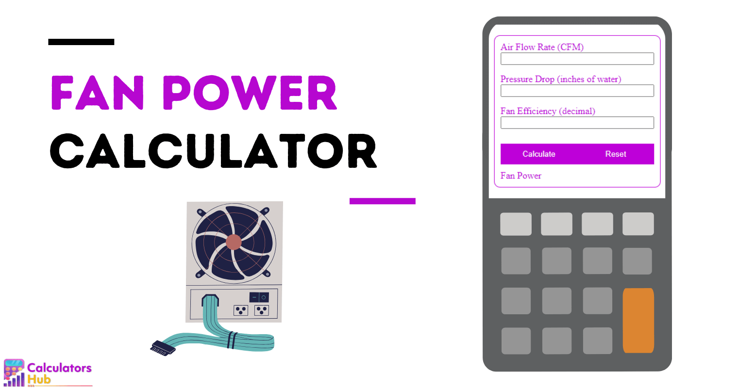 Calculateur de puissance du ventilateur