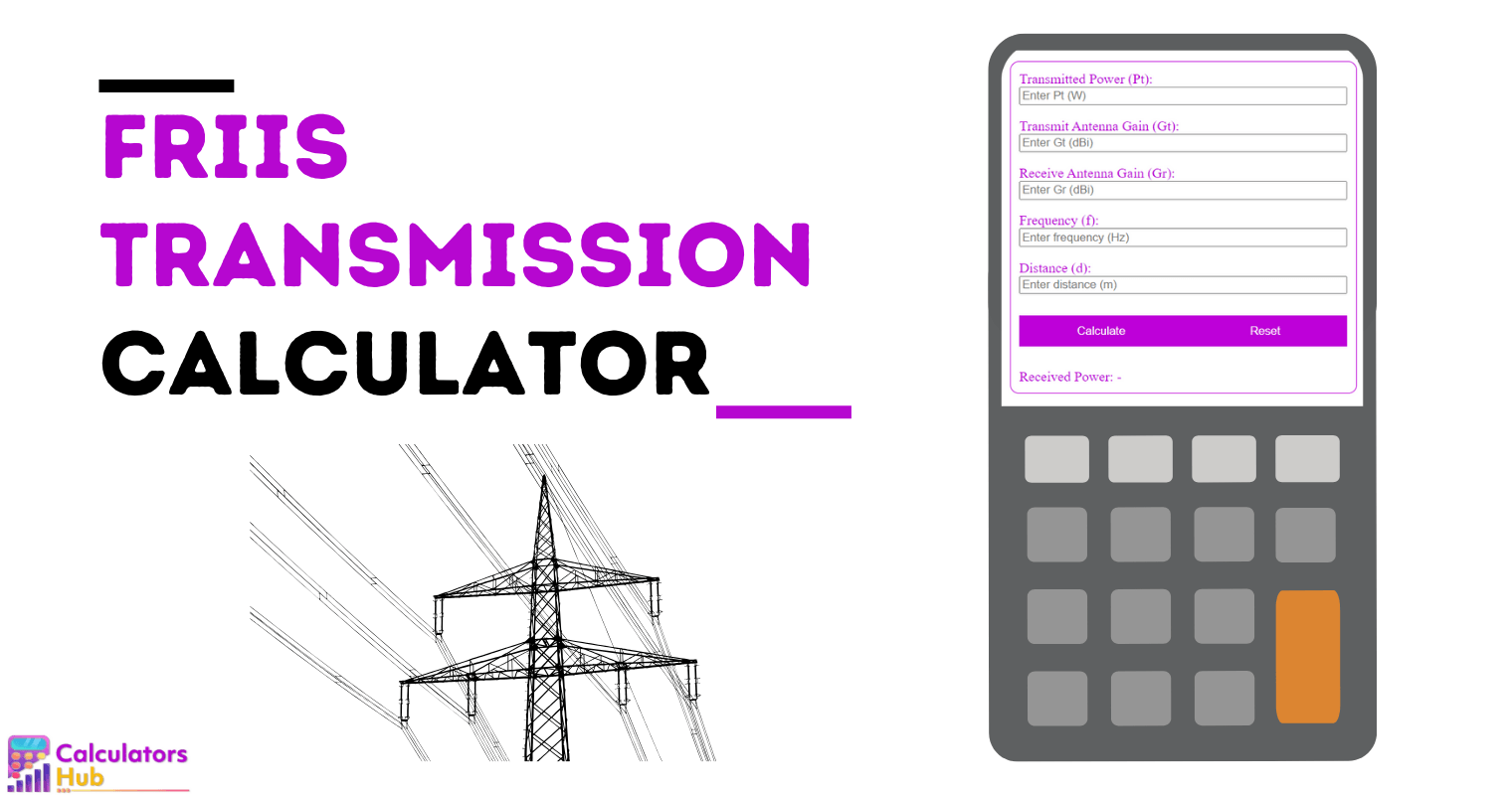 Friis Transmission Calculator Online