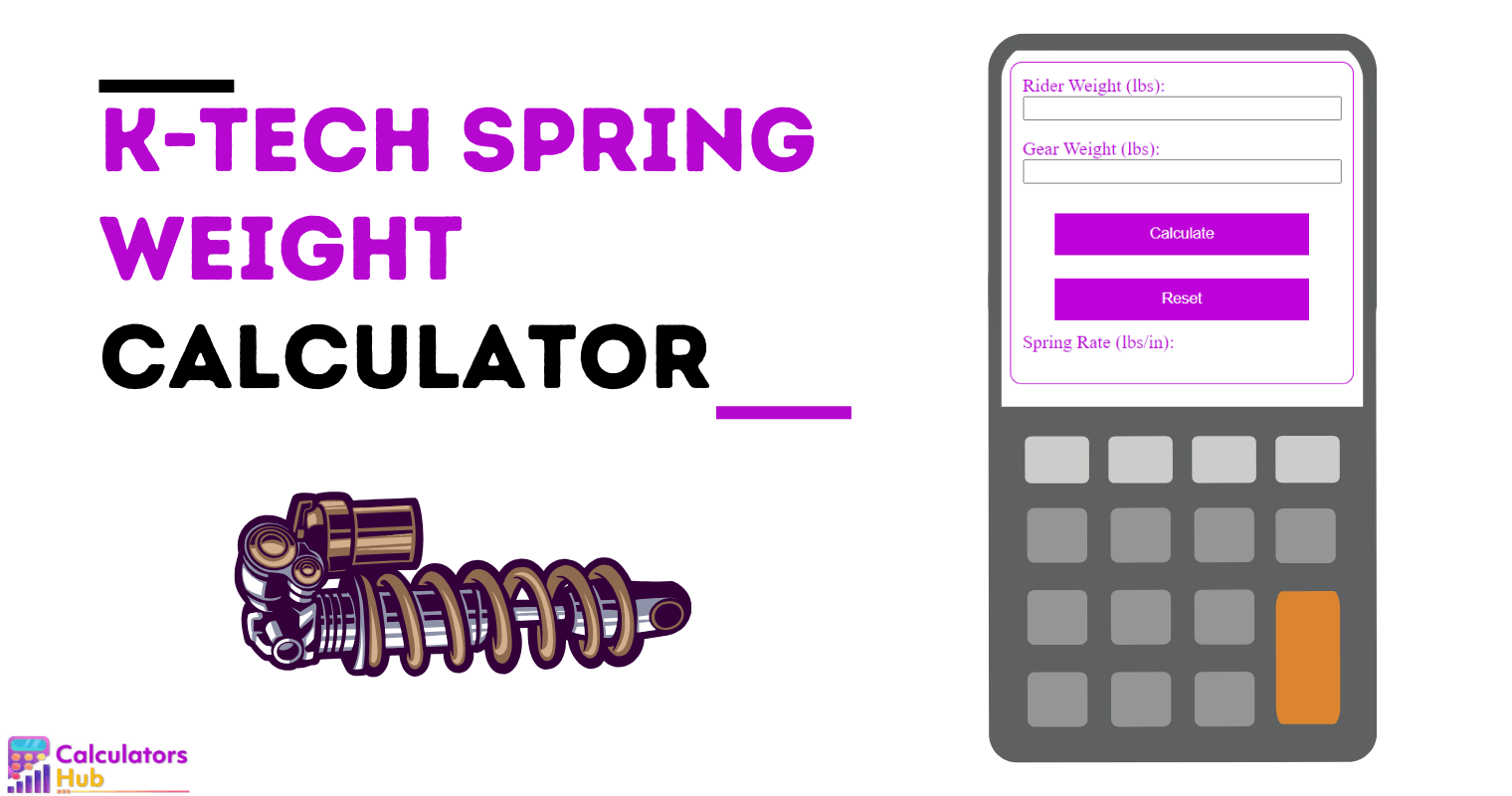 K-tech Spring Weight Calculator