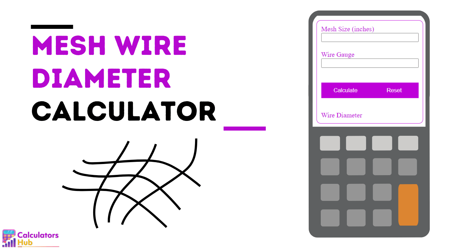 Mesh Wire Diameter Calculator