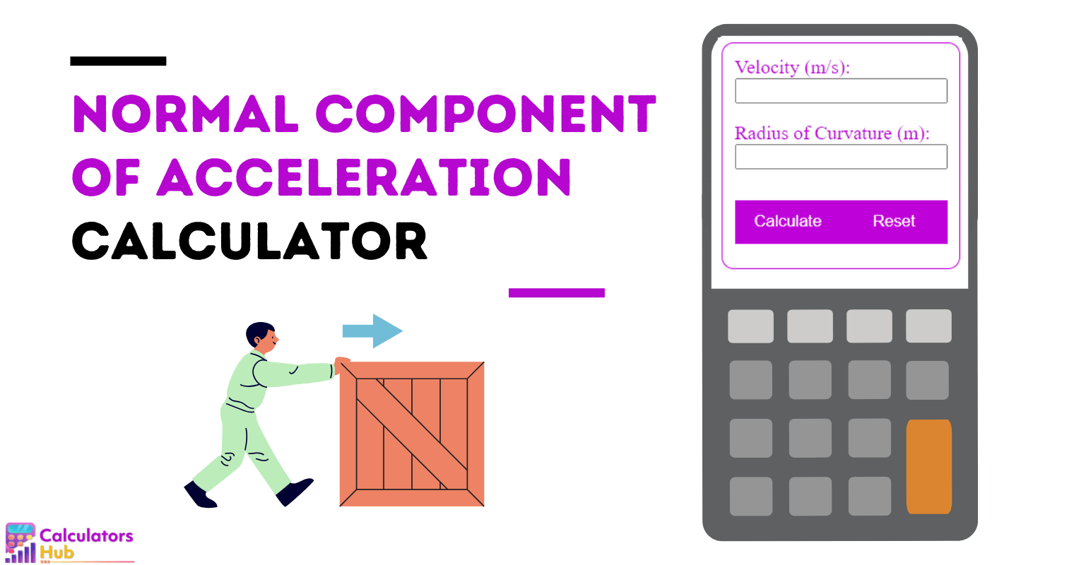 Normal Component of Acceleration Calculator