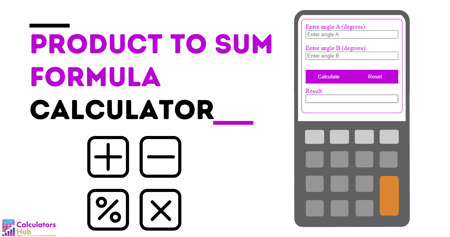 Product to Sum Formula Calculator