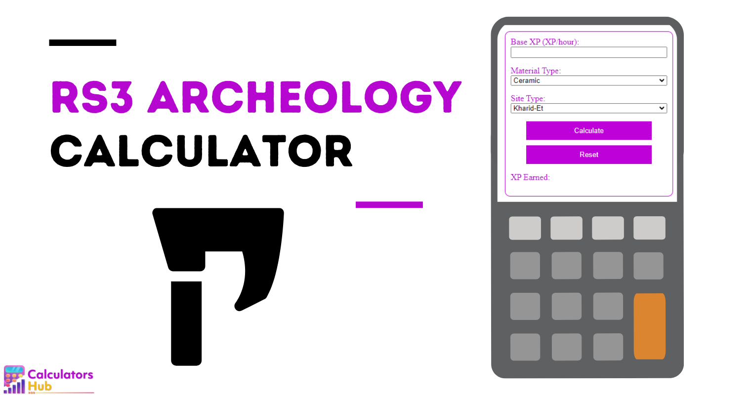RS3 Archeology Calculator