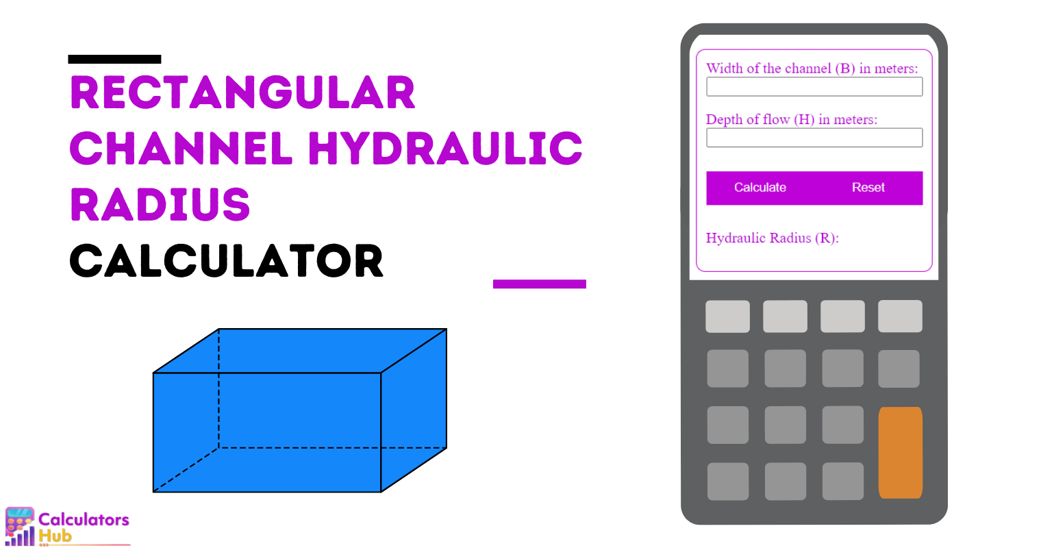 Rectangular Channel Hydraulic Radius Calculator