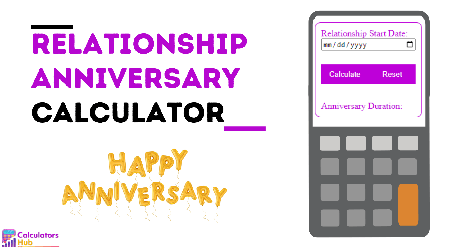 Relationship Anniversary Calculator