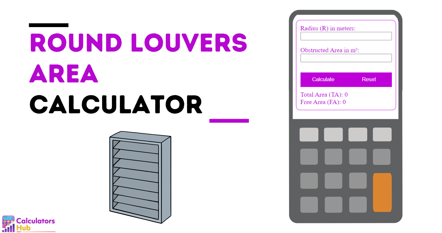 Round Louvers Area Calculator