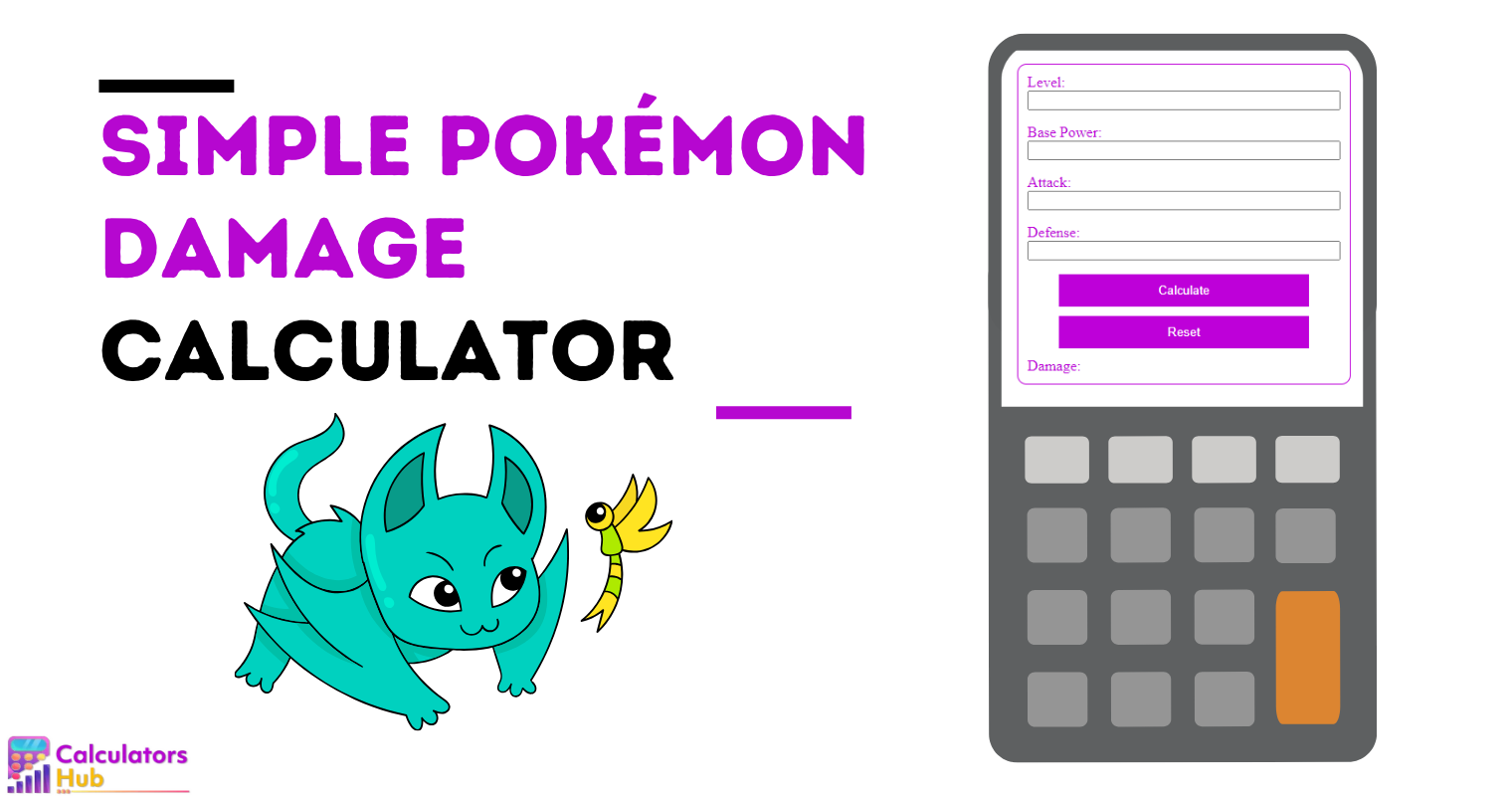 Simple Pokémon Damage Calculator