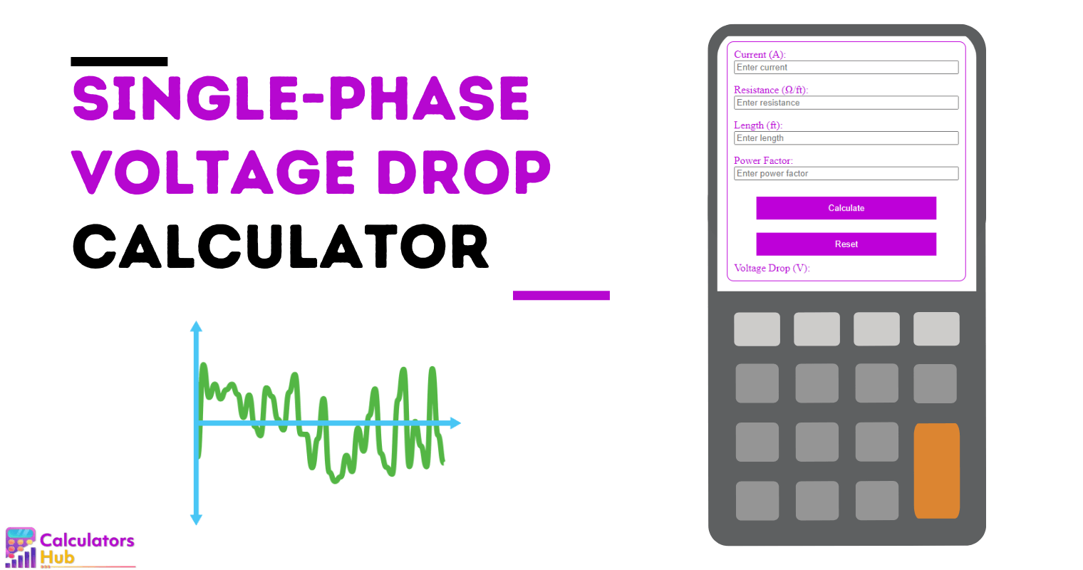 Single Phase Voltage Drop Calculator Online