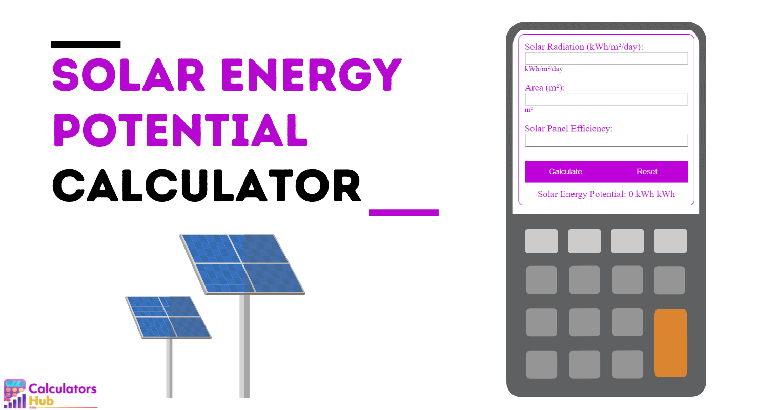 Solar Energy Potential Calculator