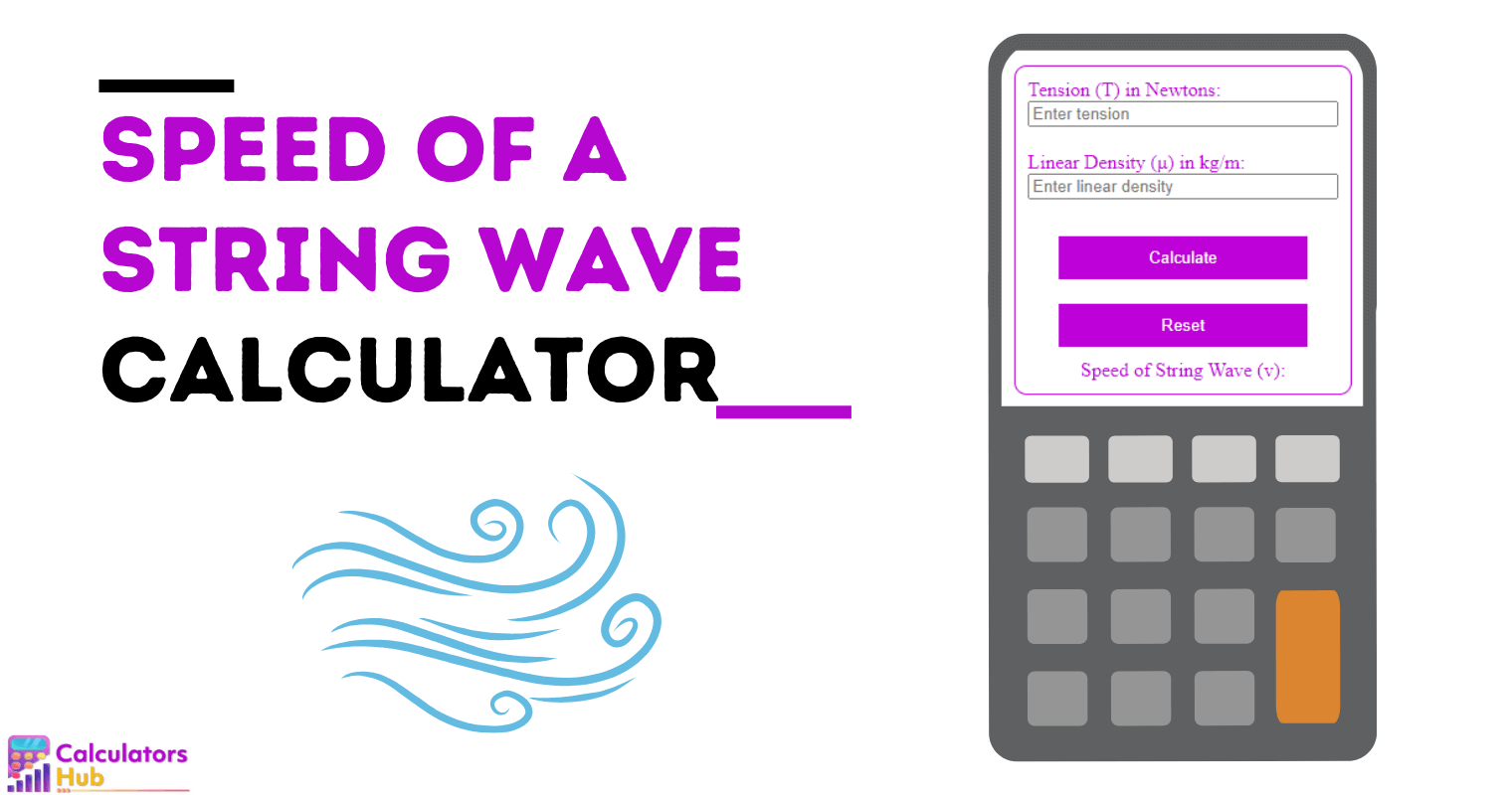 Speed of a String Wave Calculator