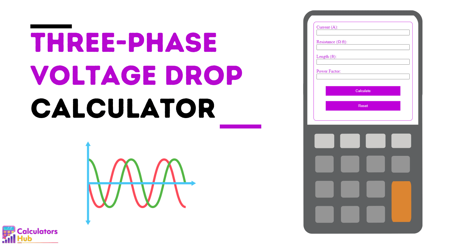 Three-Phase Voltage Drop Calculator