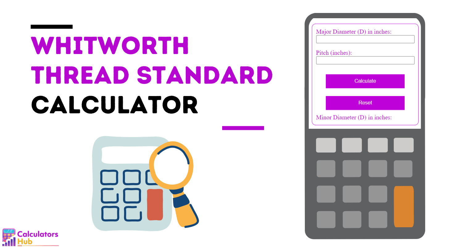 Whitworth Thread Standard Calculator