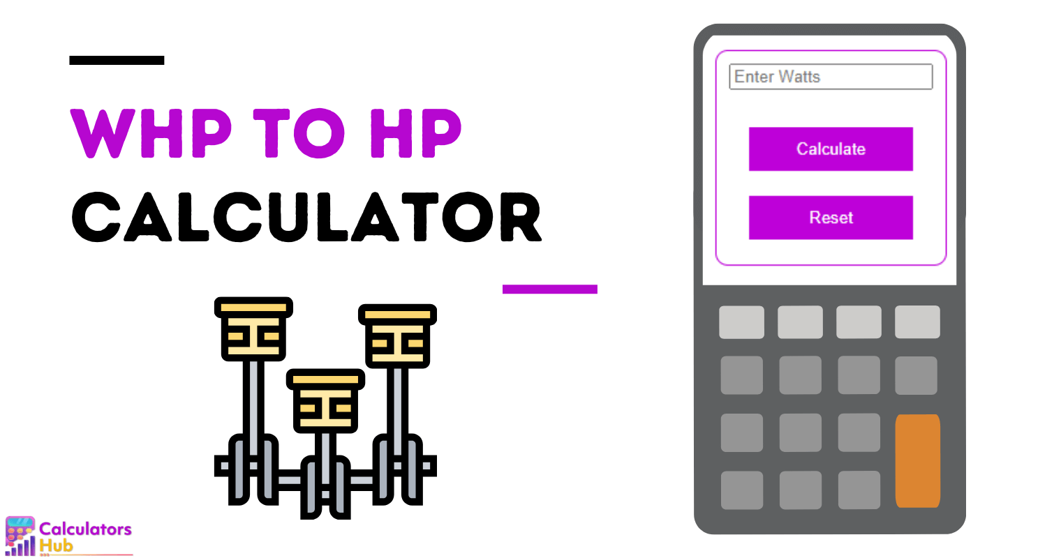Whp to hp Calculator