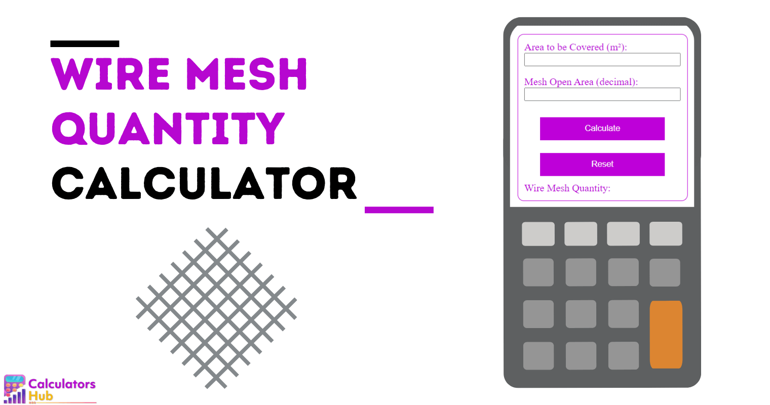 Wire Mesh Quantity Calculator