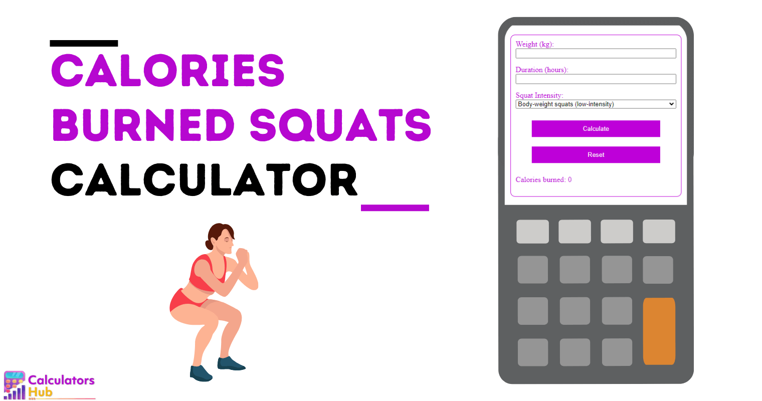 Calories Burned Squats Calculator