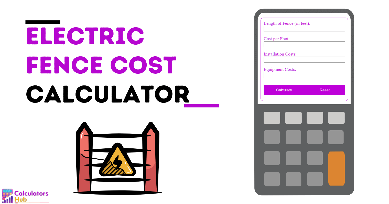 Electric Fence Cost Calculator Online