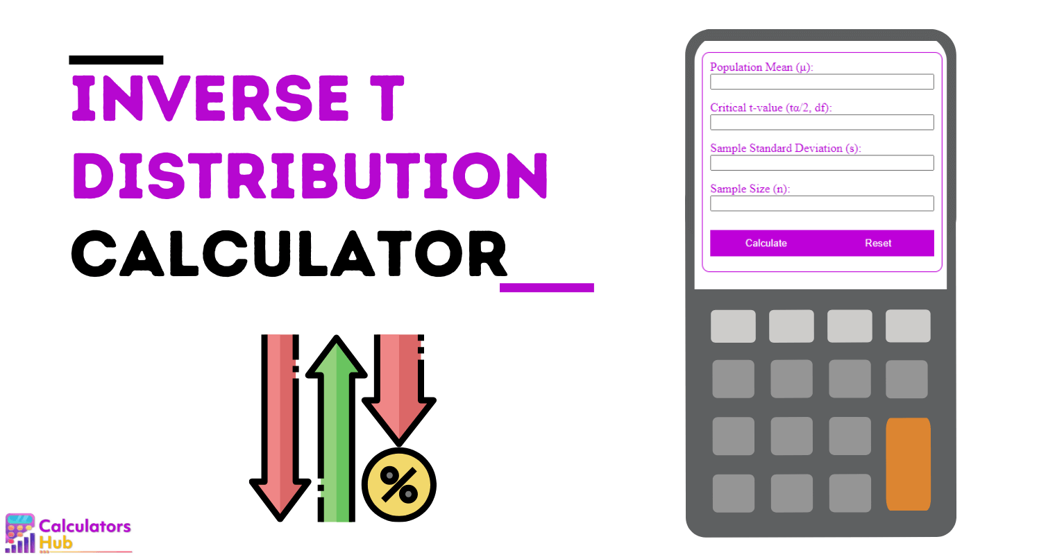 Inverse T Distribution Calculator