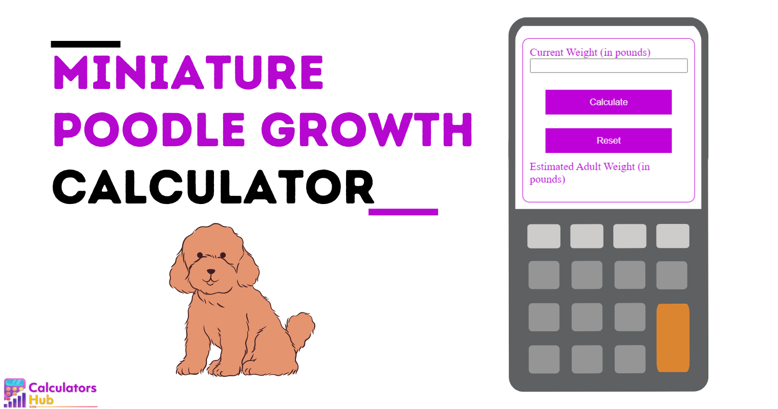 Calculadora de crescimento de poodle miniatura