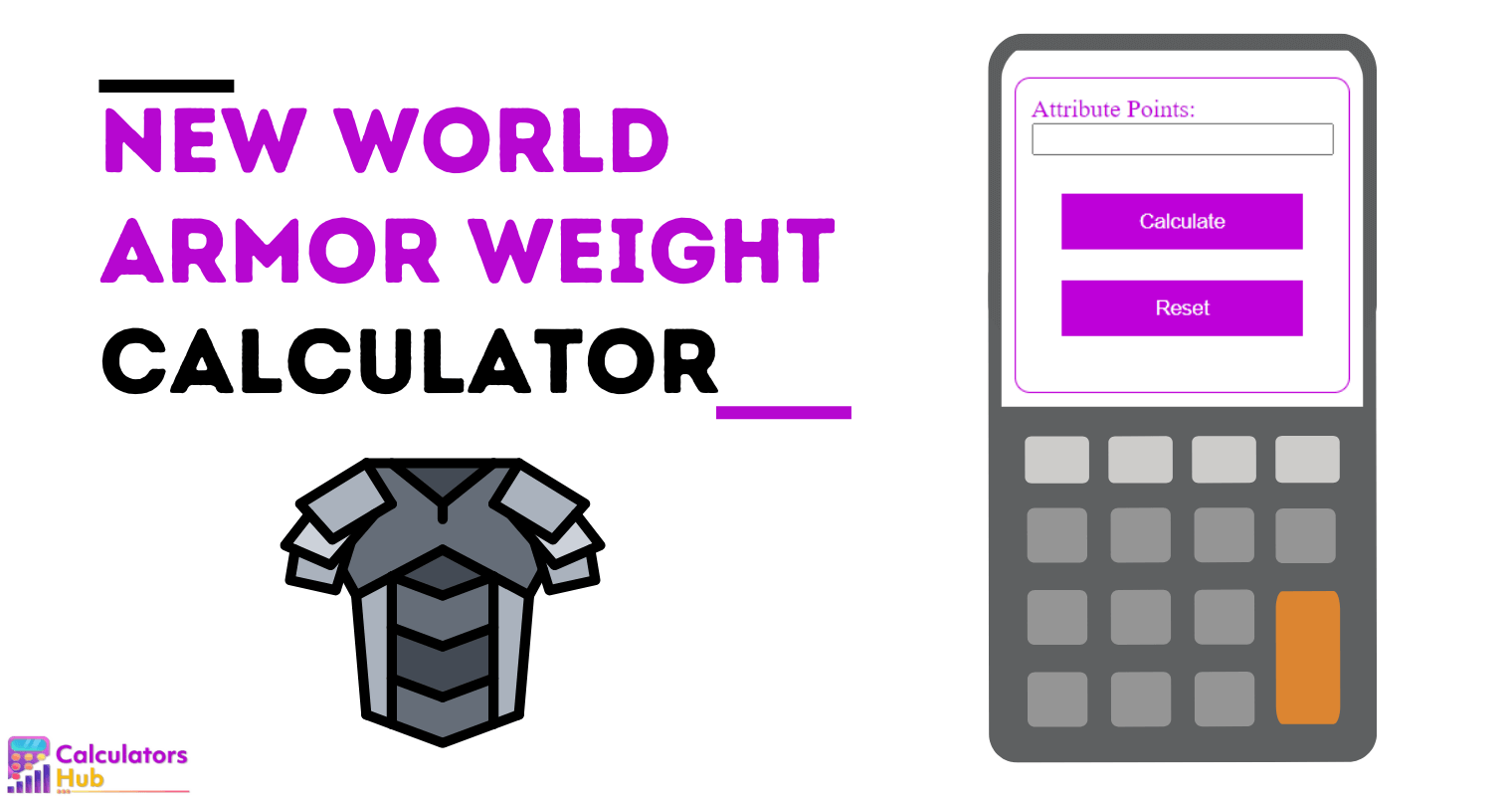 New World Armor Weight Calculator