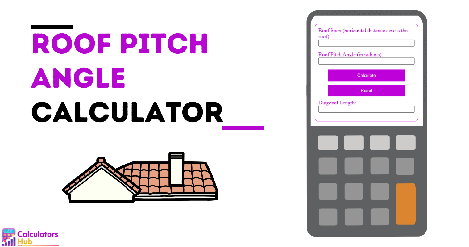 Roof Pitch Angle Calculator Online