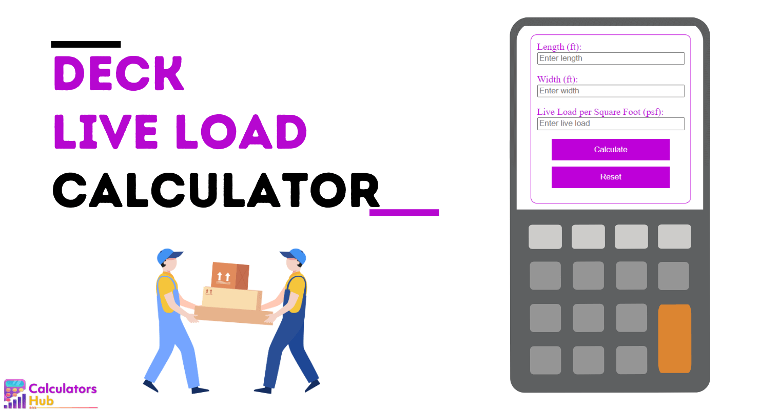 Deck Live Load Calculator Online