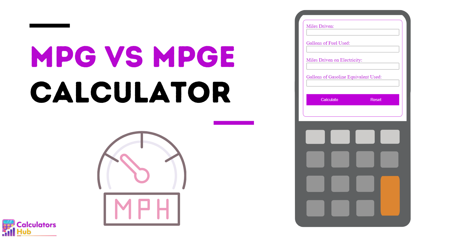 MPG VS MPGe Calculator
