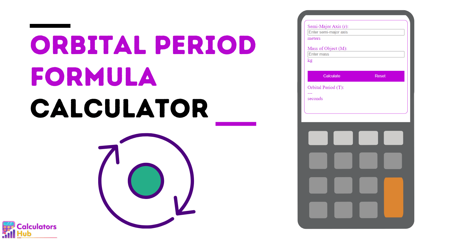 Orbital Period Formula Calculator