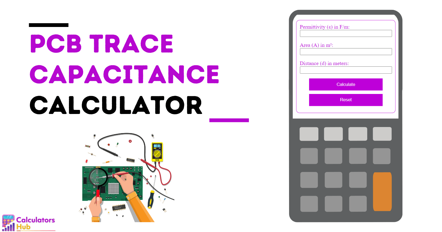 PCB Trace Capacitance Calculator