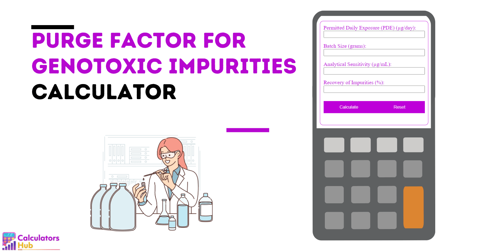 Purge Factor Calculator for Genotoxic Impurities