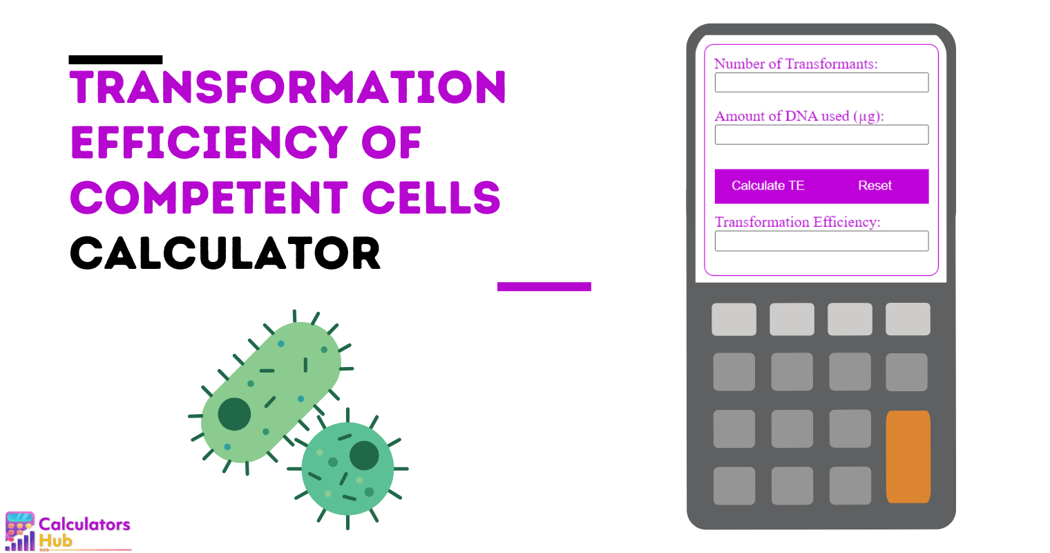 Transformation Efficiency of Competent Cells Calculator