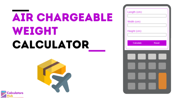 Air Chargeable Weight Calculator