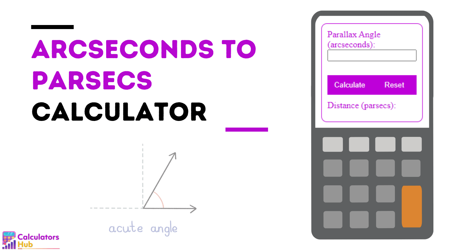 Arcseconds to Parsecs Calculator Online